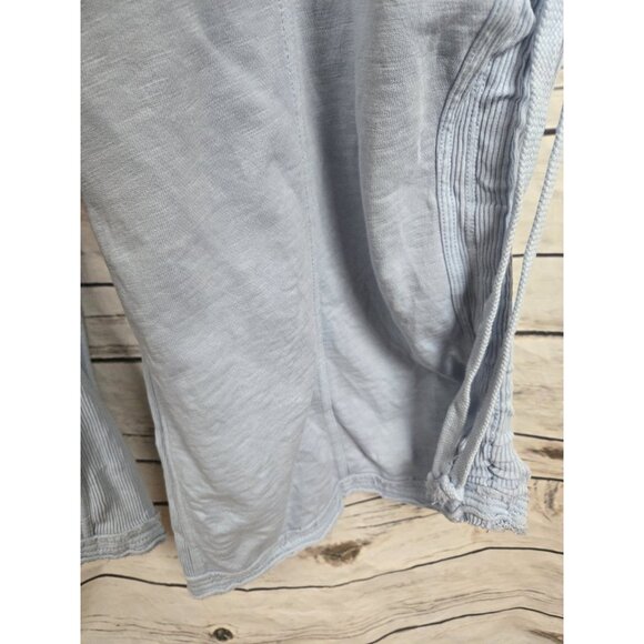 Daily Practice Horizon Wide Leg Jumpsuit M Blue Seamed Drawstrings Sleeveless - Picture 4 of 9